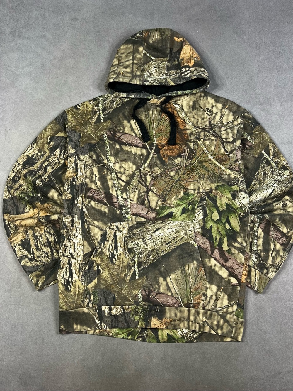 Mossy Oak Break-Up Camo Hooded Pullover - Black and Brown